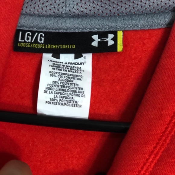 Under Armour Loose Fit Logo Hoodie Size Large - Picture 3 of 5